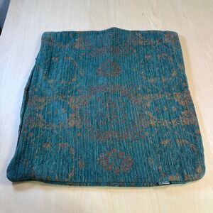 LoveSac Pillow Cover Teal Blue Brown Floral Pattern Decorative Square‎ 23 Inch